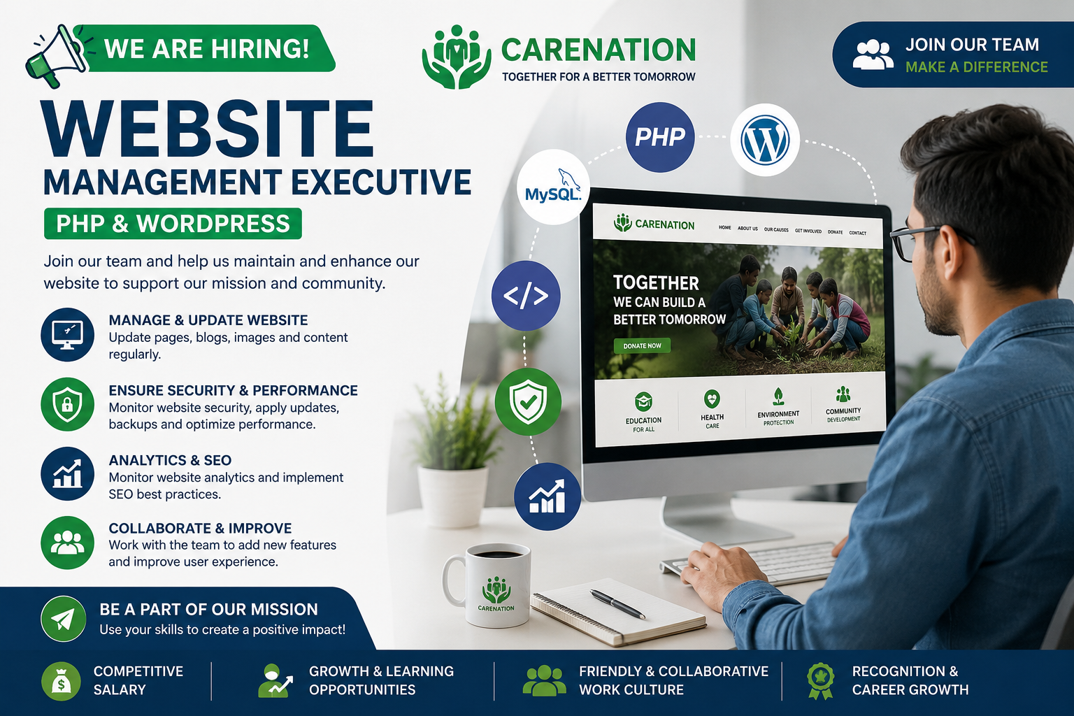 Website Management Executive (PHP & WordPress)